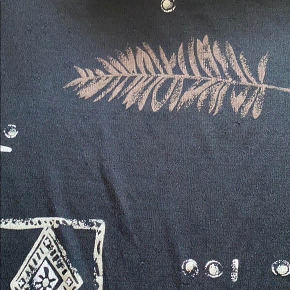 Women’s Printed Tee Shirt Patterned Black M - Picture 6 of 7